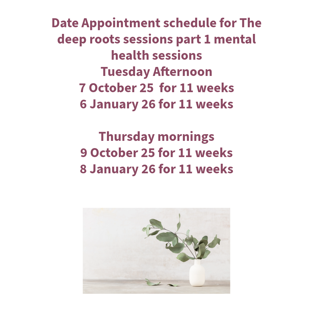 The deep roots sessions part 1 Mental health sessions