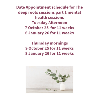 The deep roots sessions part 1 Mental health sessions